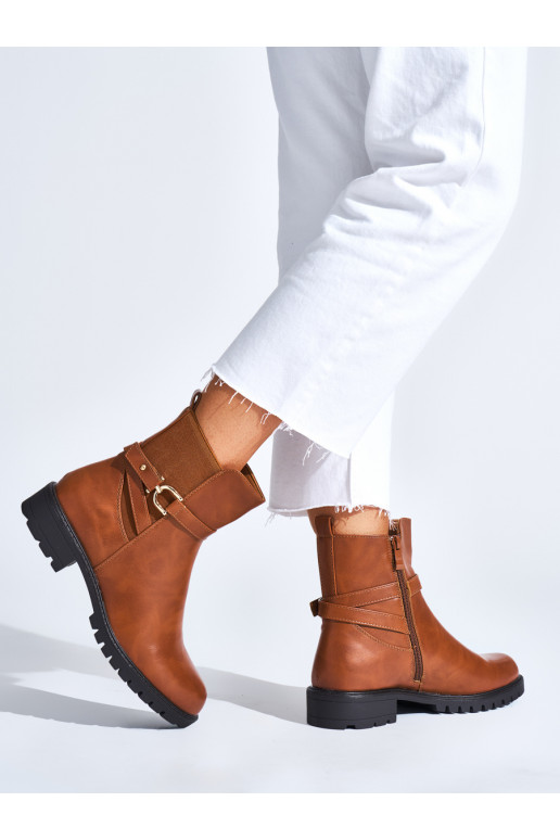 rudos spalvos moteriški batai 