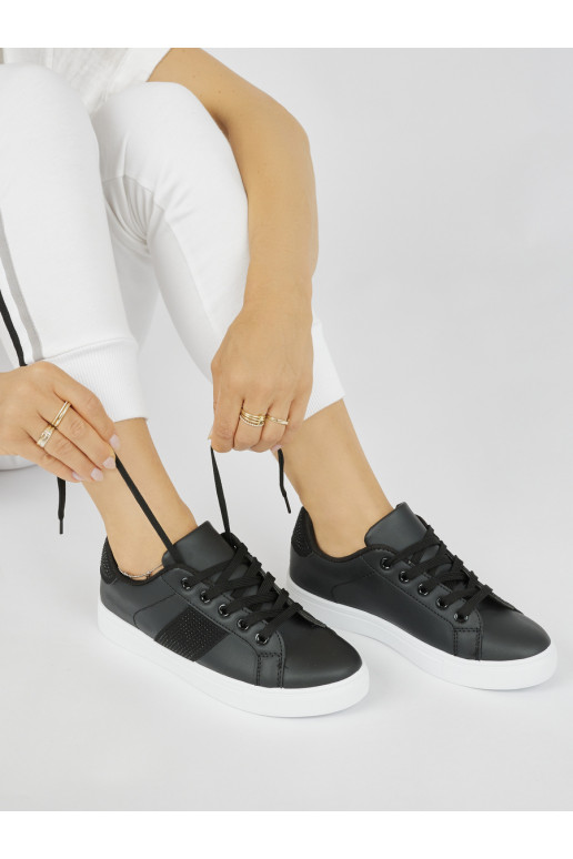 Juodos spalvos  modelio batai su platforma