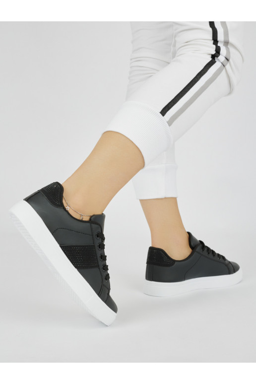 Juodos spalvos  modelio batai su platforma