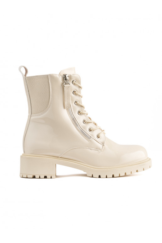 smėlio spalvos Lakuoti batai  su platforma smėlio spalvos Lakuoti batai  su platforma