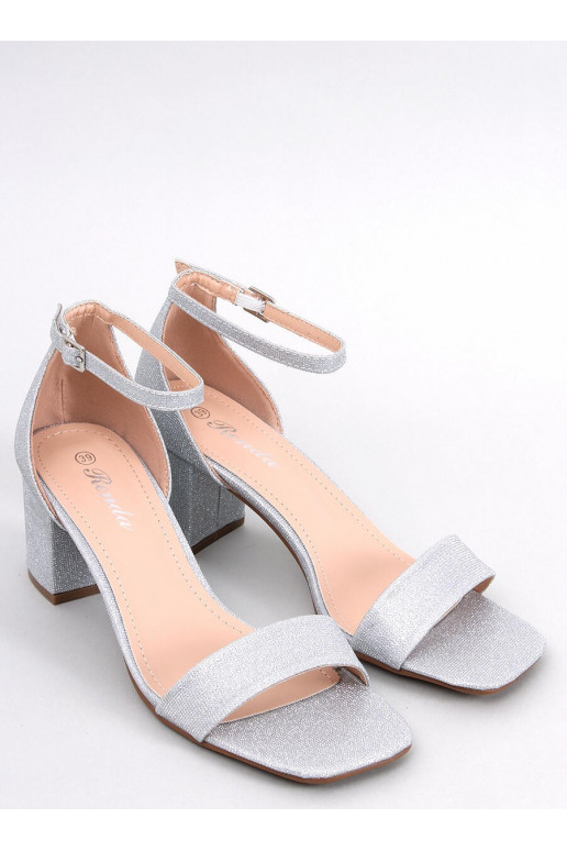 Blizgūs bateliai pilkos spalvos