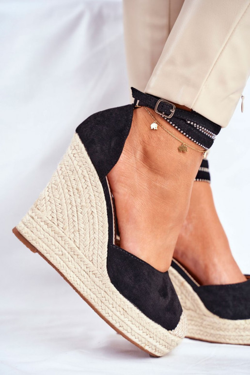 Sandalai espadrilės DEBEVE BLACK
