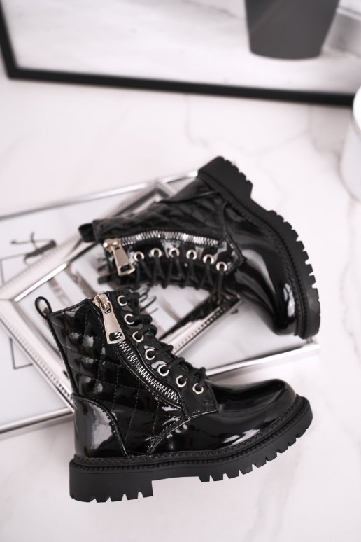 Juodos spalvos lakuotas moteriški...