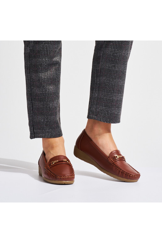 rudos spalvos moteriški mokasinai ze zdobieniem rudos spalvos moteriški mokasinai ze zdobieniem