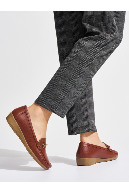 rudos spalvos moteriški mokasinai ze zdobieniem rudos spalvos moteriški mokasinai ze zdobieniem