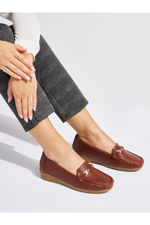 rudos spalvos moteriški mokasinai ze zdobieniem rudos spalvos moteriški mokasinai ze zdobieniem