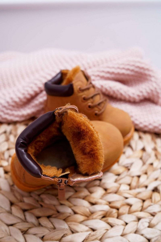 Šilti vaikiški aulinukai rudos spalvos Šilti vaikiški aulinukai rudos spalvos