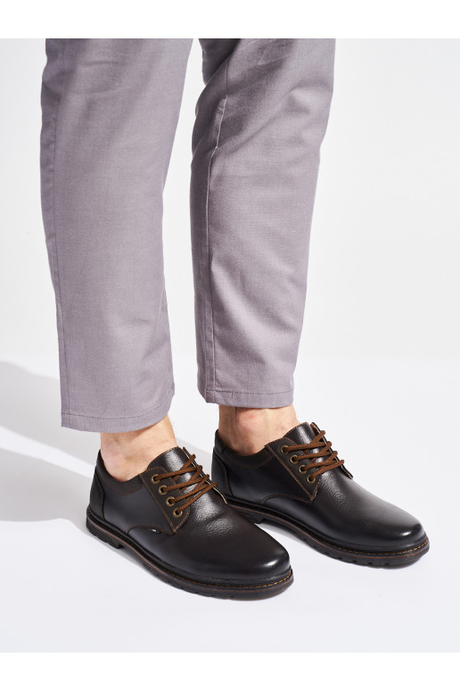  rudos spalvos batai su raištukais