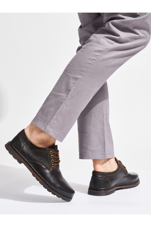  rudos spalvos batai su raištukais