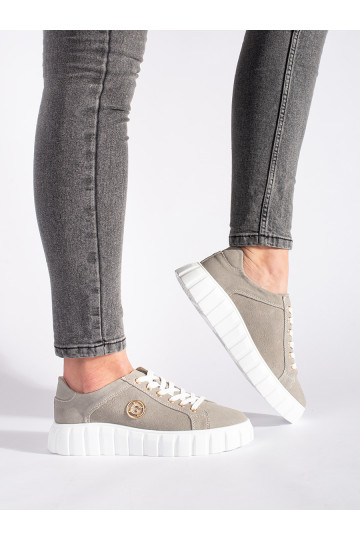 pilkos spalvos pusbačiai su platforma  iš zomšosj 2