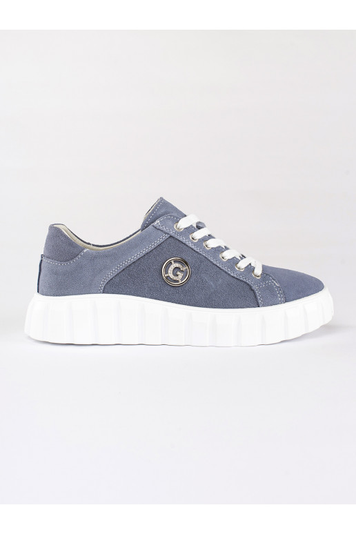 šviesiai mėlynos spalvos pusbačiai su platforma  iš zomšosj