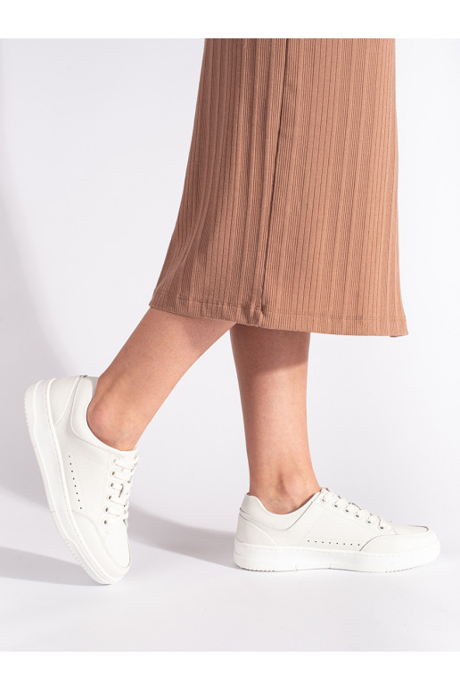 baltos spalvos   batai su aukšta platforma