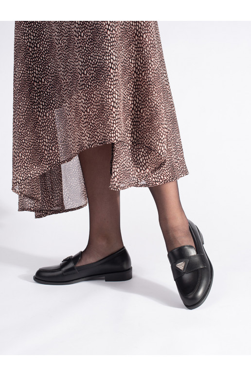 Juodos spalvos  moteriški mokasinai Juodos spalvos  moteriški mokasinai