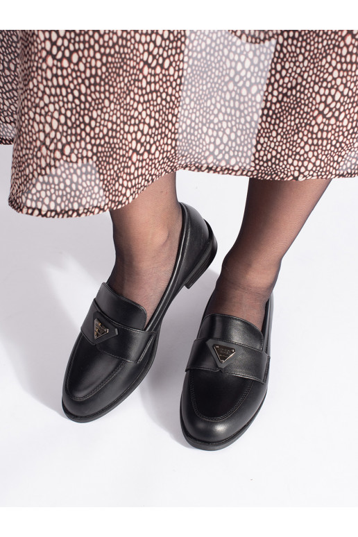 Juodos spalvos  moteriški mokasinai Juodos spalvos  moteriški mokasinai