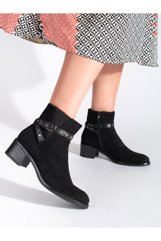 iš zomšos juodos spalvos batai  Sergio Leone