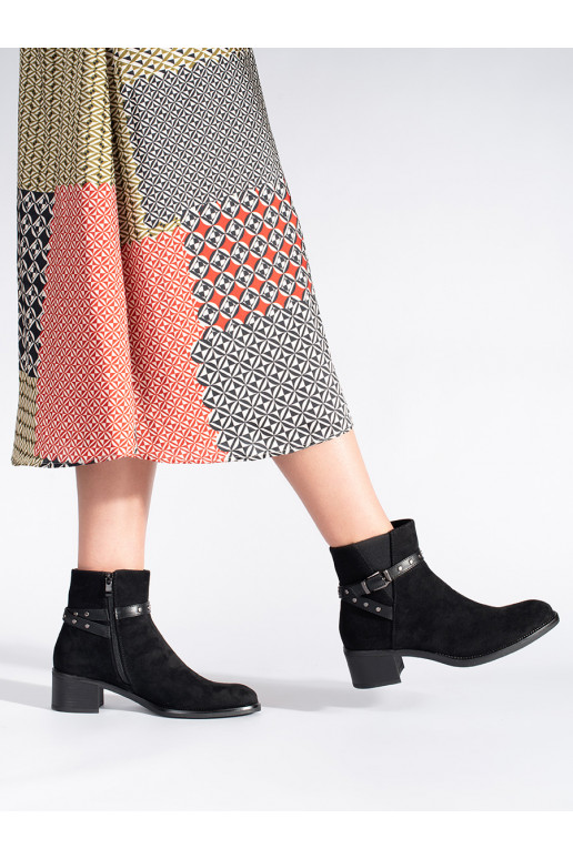 iš zomšos juodos spalvos batai  Sergio Leone