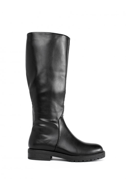 Juodos spalvos ilgaauliai batai Sergio Leone Juodos spalvos ilgaauliai batai Sergio Leone