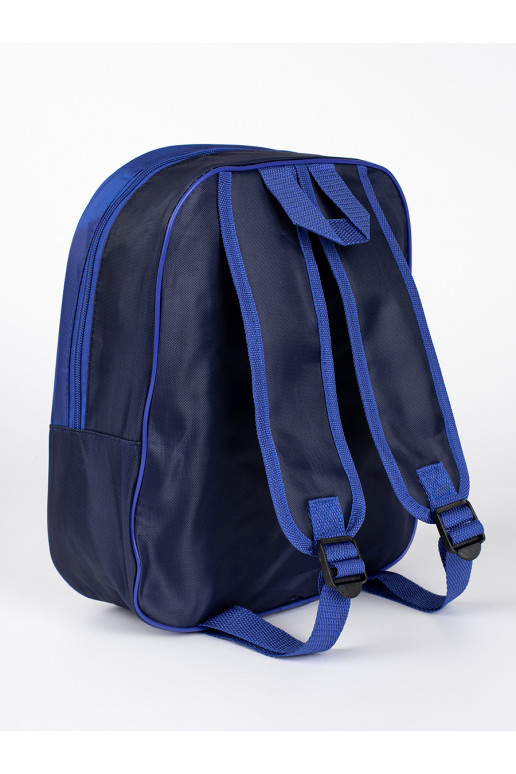 mėlynos spalvos kuprinė  ze statkiem kosmicznym