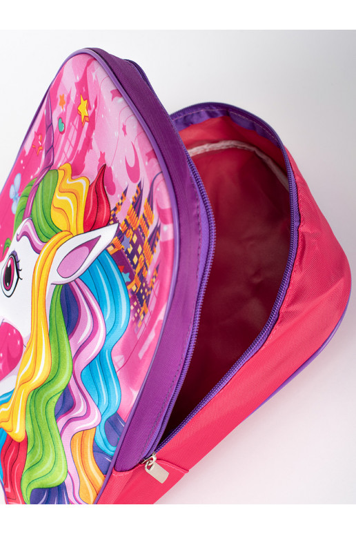 rožinės- kuprinė  z jednorożcem