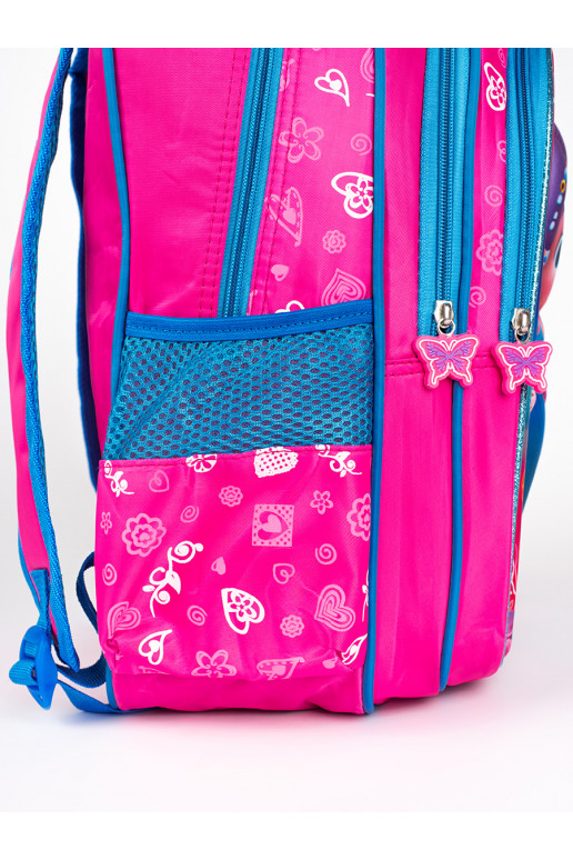 rožinė kuprinė  z syrenką