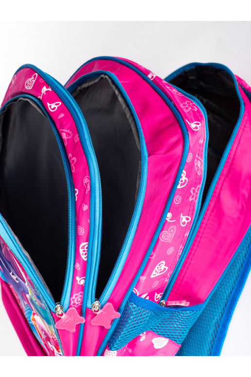 rožinė kuprinė  z syrenką