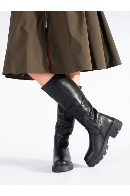 Juodos spalvos moteriški batai SERGIO LEONE Juodos spalvos moteriški batai SERGIO LEONE