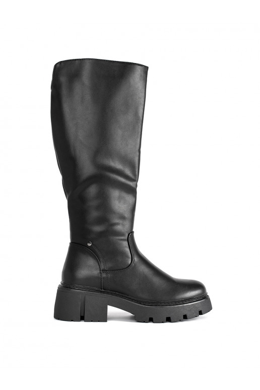 Juodos spalvos moteriški batai SERGIO LEONE Juodos spalvos moteriški batai SERGIO LEONE