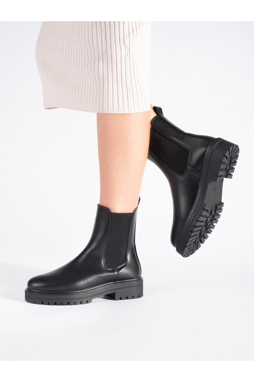 Juodos spalvos moteriški batai  Sergio Leone