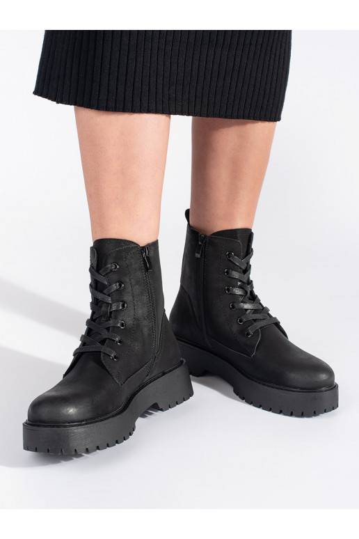 Juodos spalvos aulinukai su platforma Sergio Leone