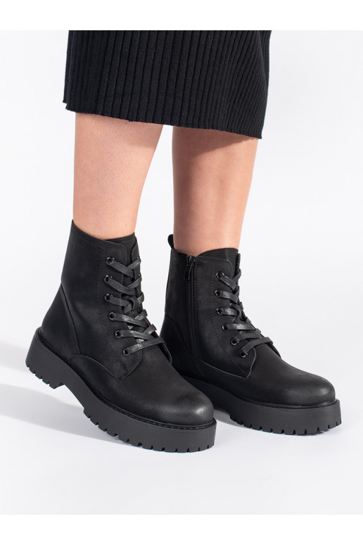 Juodos spalvos aulinukai su platforma Sergio Leone