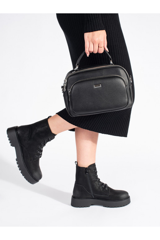 Juodos spalvos aulinukai su platforma Sergio Leone