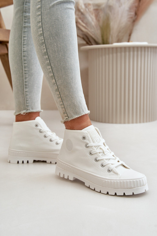 Laisvalaikio bateliai su auliuku  Big Star OO274009 baltos spalvos