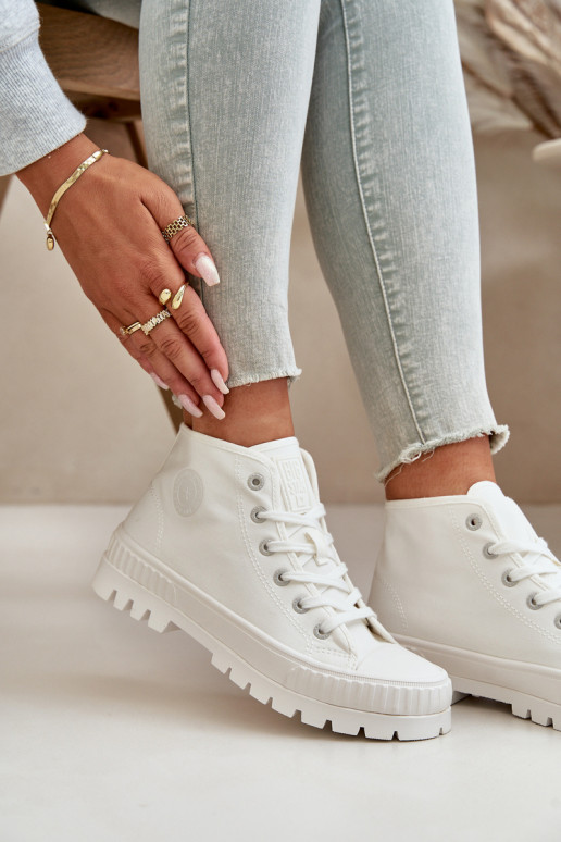 Laisvalaikio bateliai su auliuku  Big Star OO274009 baltos spalvos