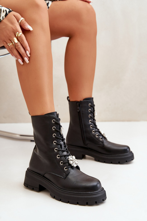 aulinukai  Eko   Z Przypinkami Juodos spalvos Kristines