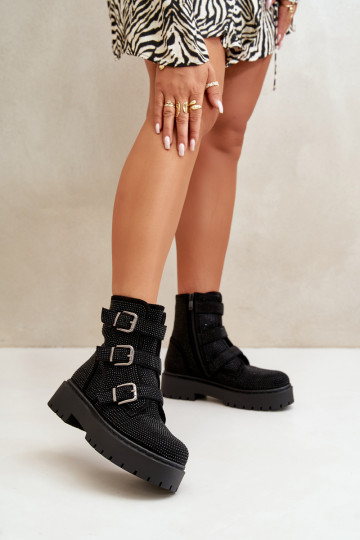 pašiltinti Moteriški aulinukai  Juodos spalvos Ciascia 2