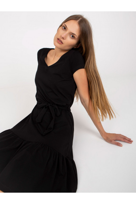 Juoda laisvalaikio suknelė   RUE PARIS Juoda laisvalaikio suknelė   RUE PARIS