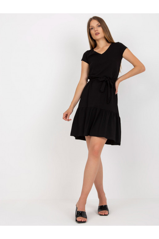 Juoda laisvalaikio suknelė   RUE PARIS Juoda laisvalaikio suknelė   RUE PARIS