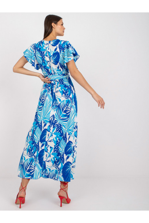 Baltos ir mėlynos spalvos maksi...