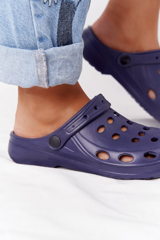 Šlepetės tamsiai mėlynos spalvos EVA