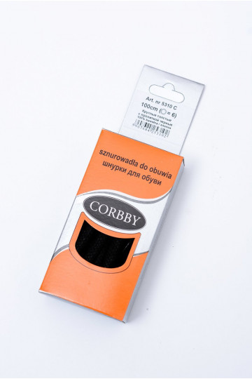Corbby juodos spalvos Vaškuoti stori raišteliai 2