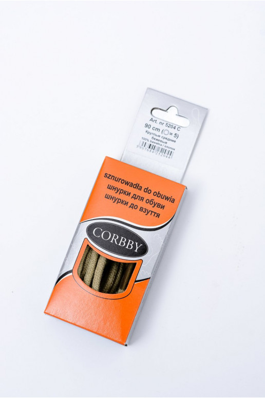 Corbby smėlio spalvos Apvalūs raišteliai