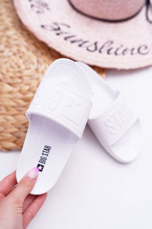 Šlepetės Vaikiški Big Star baltos spalvos DD374154