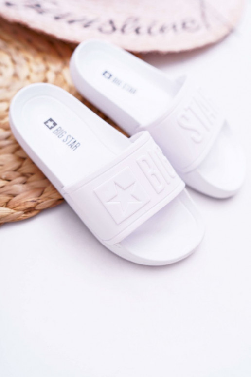 Šlepetės Vaikiški Big Star baltos spalvos DD374154
