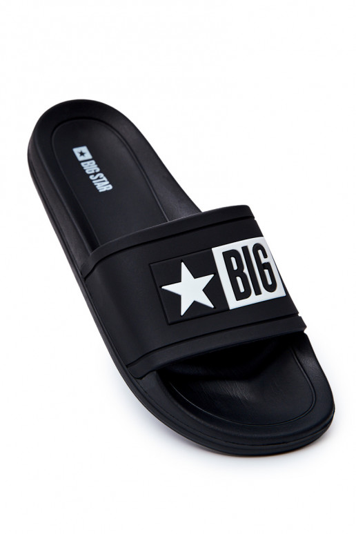 Šlepetės Big Star Guminės juodos spalvos DD174699 Šlepetės Big Star Guminės juodos spalvos DD174699