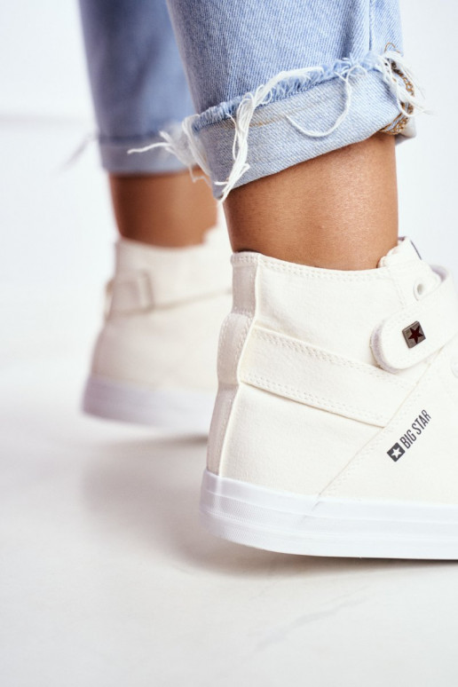 laisvalaikio batai su auliuku Big Star FF274579 baltos spalvos
