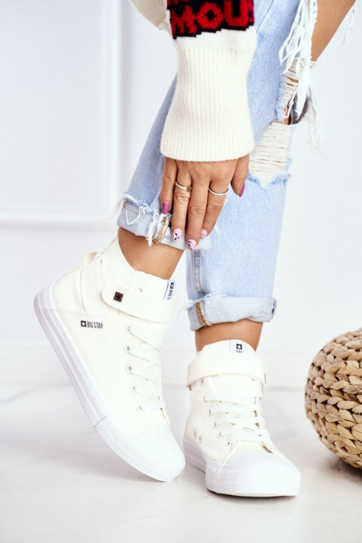 laisvalaikio batai su auliuku Big Star FF274579 baltos spalvos
