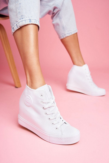 Sneakers modelio batai Big Star baltos spalvos FF274A192