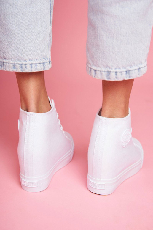 Sneakers modelio batai Big Star baltos spalvos FF274A192