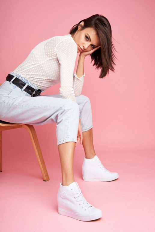 Sneakers modelio batai Big Star baltos spalvos FF274A192