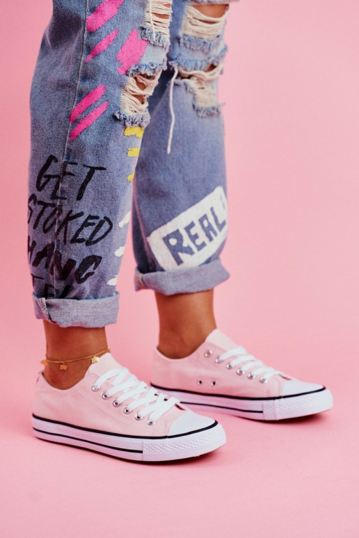 Klasikinio modelio laisvalaikio batai rožinės spalvos